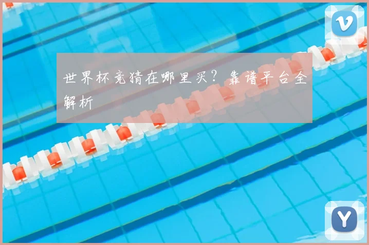 世界杯竞猜在哪里买？靠谱平台全解析