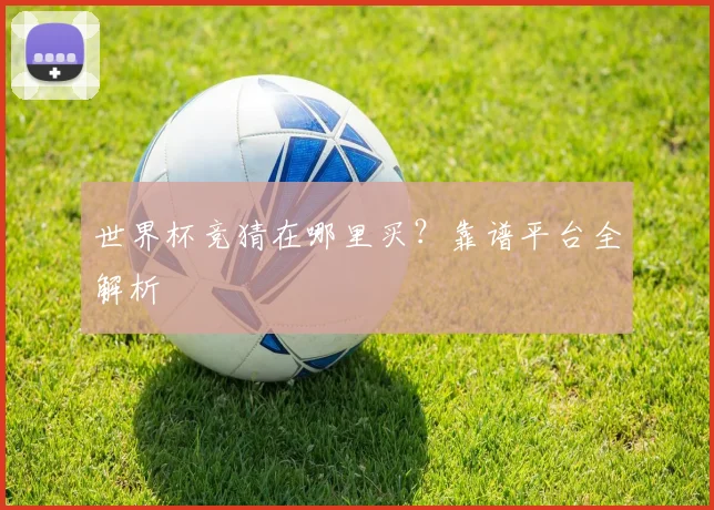世界杯竞猜在哪里买?靠谱平台全解析